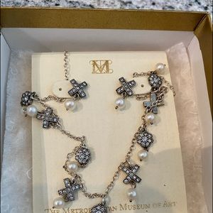 Metropolitan Museum of Art Necklace and earring set.